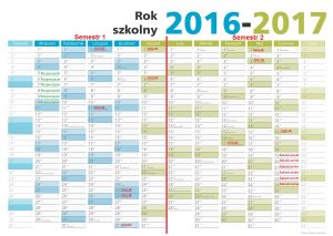 Kalendarz zajęć - nauka pływania Legnica - 2016/17